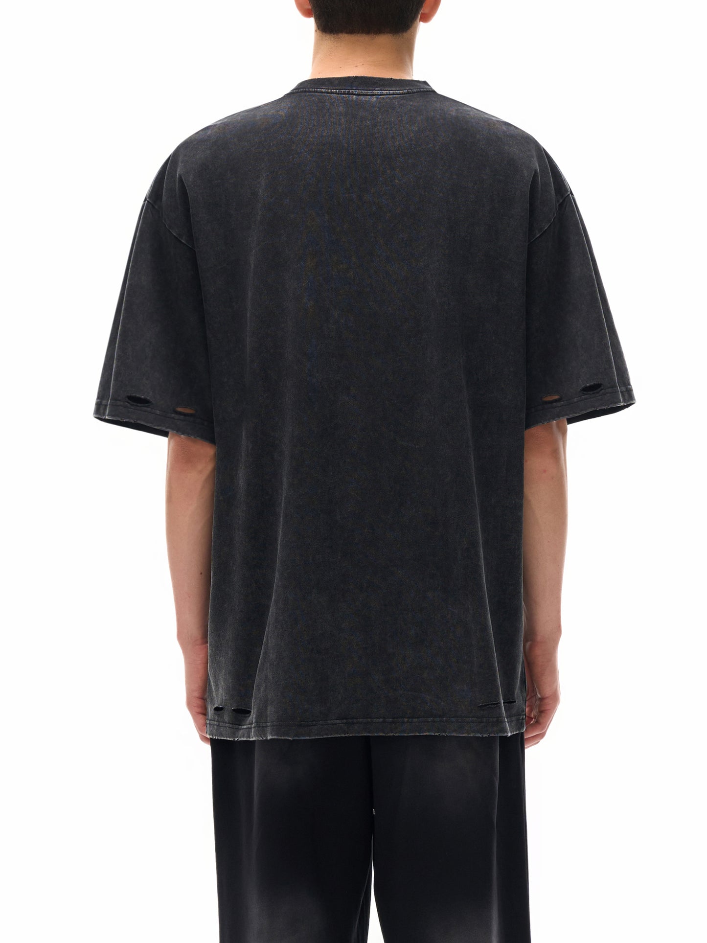 Heavyweight Snow Washed Hand-Frayed T-Shirt