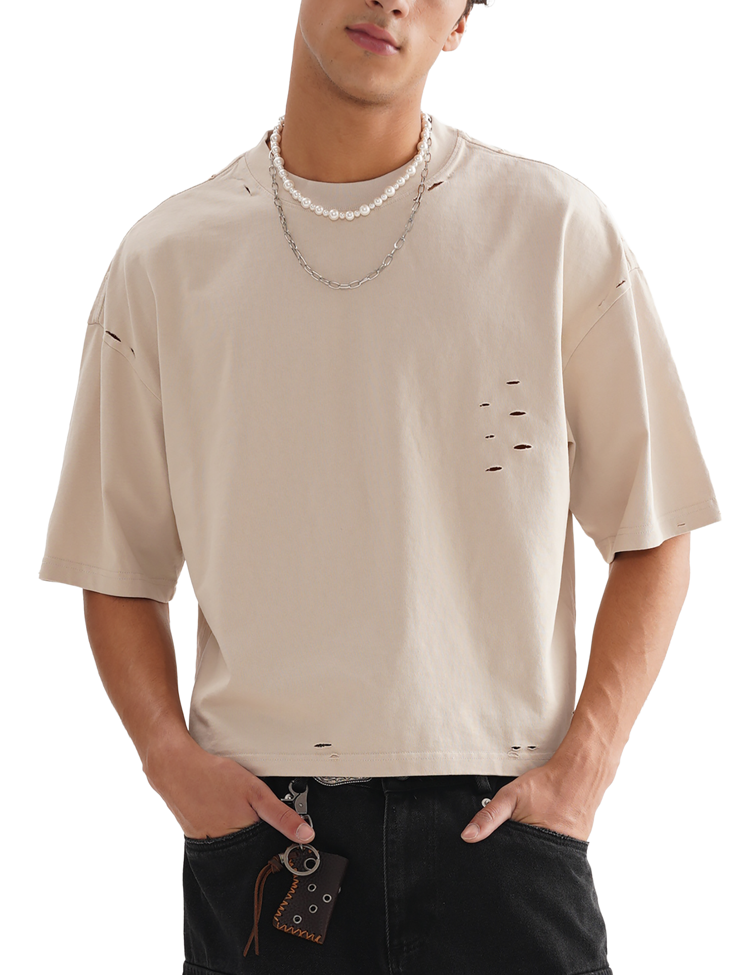 Classic Frayed Boxy Tee