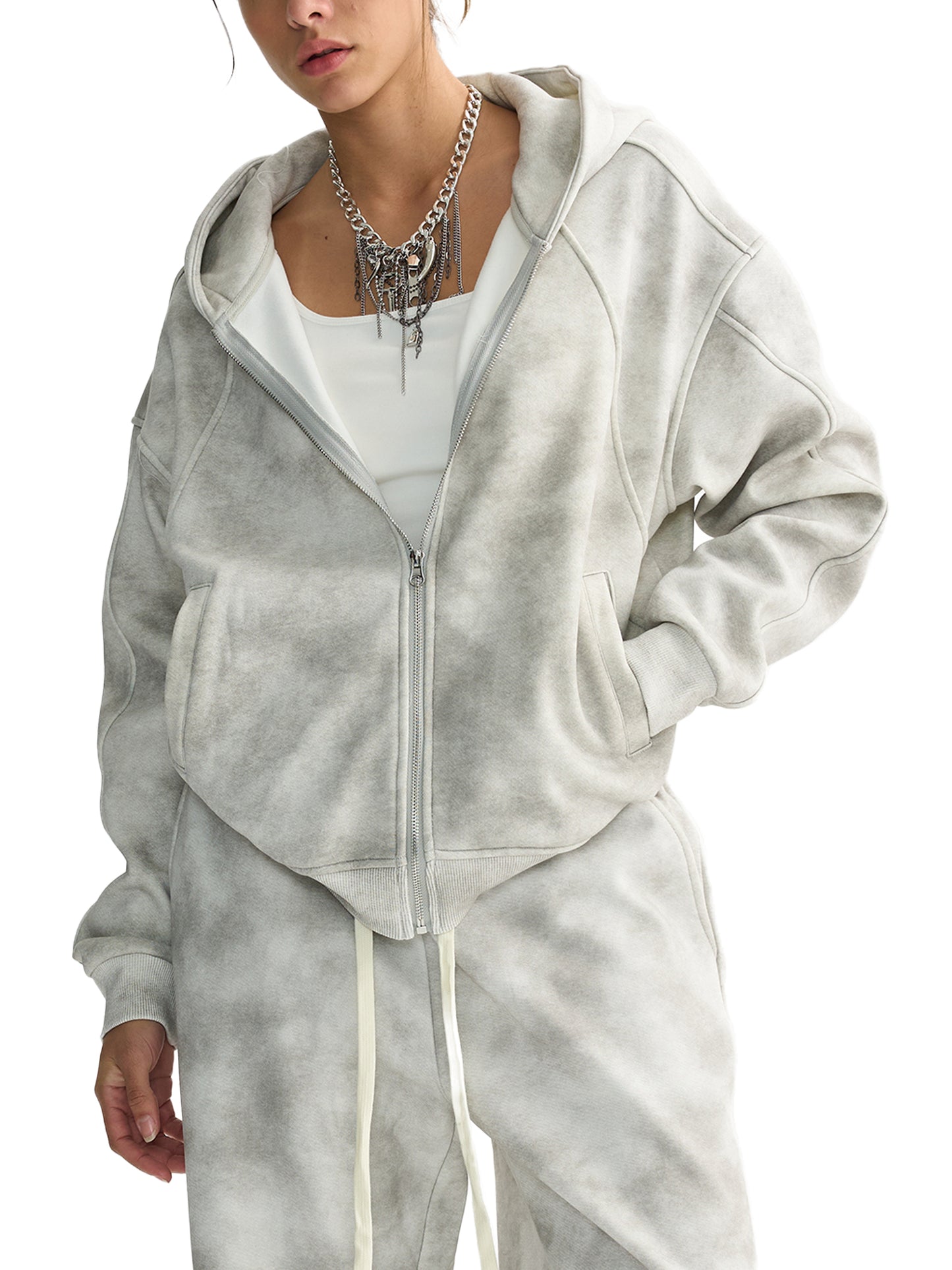 Vyredy Zip-Up Fleece Hoodie