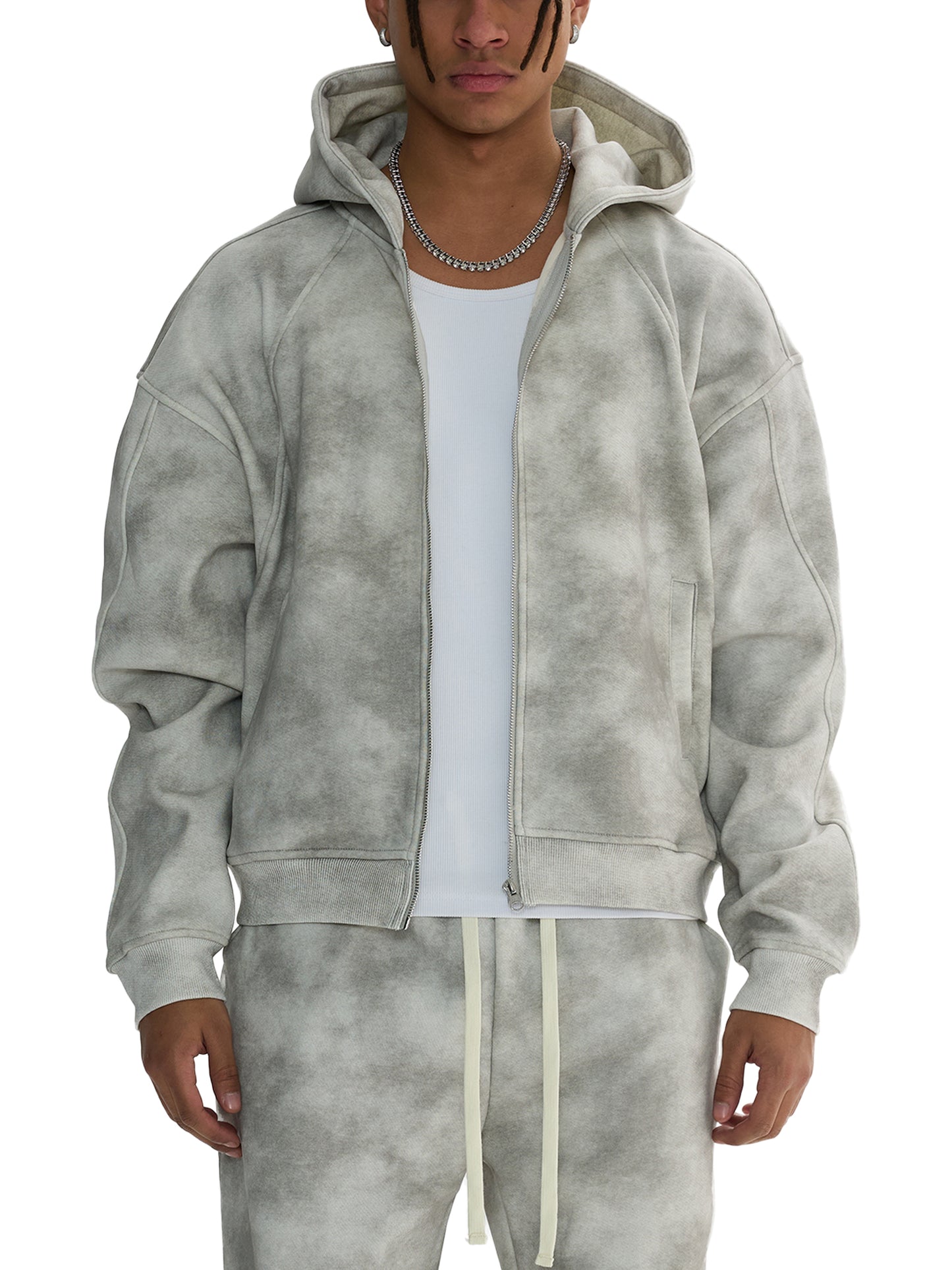 Vyredy Zip-Up Fleece Hoodie