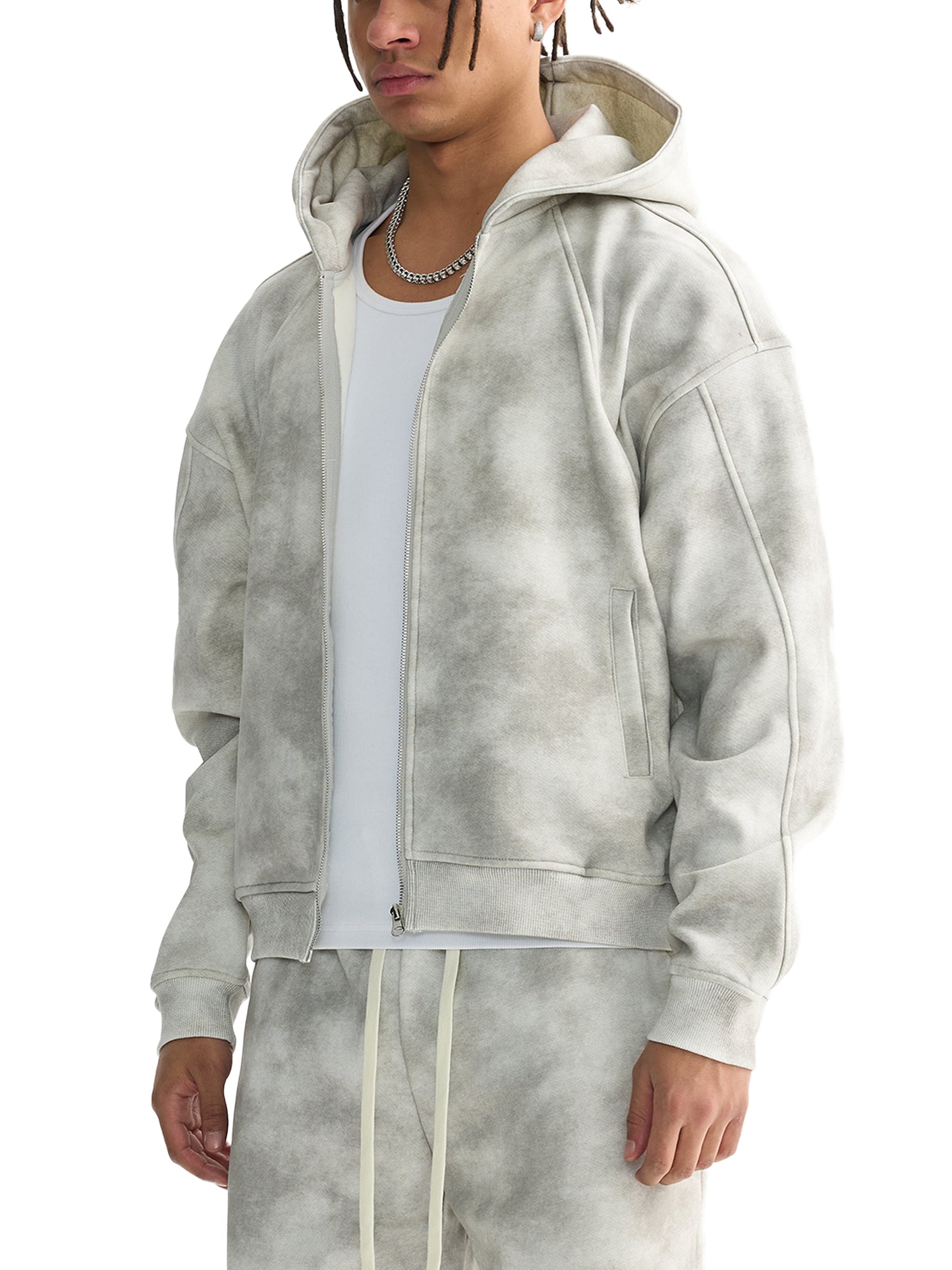 Vyredy Zip-Up Fleece Hoodie